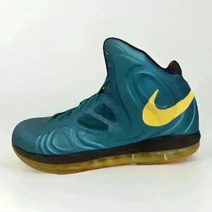 NIKE ID Air Max Mens Sz 11 Hyperposite Tropical Teal Yellow 524862 303 2013